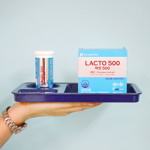 락토500 Activ-Vial 바이알 (30캡슐x2병) 2개월분 유산균 프로바이오틱스